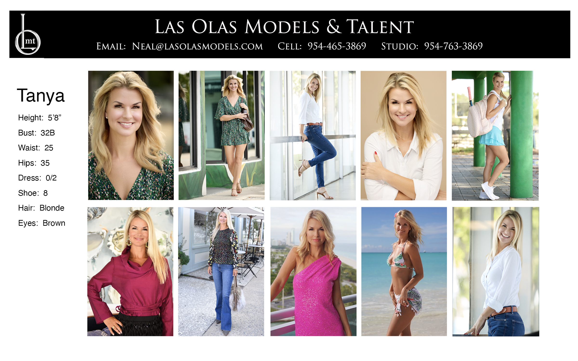 Models Fort Lauderdale Miami South Florida Print Commercial Catalog Video -Trina Comp